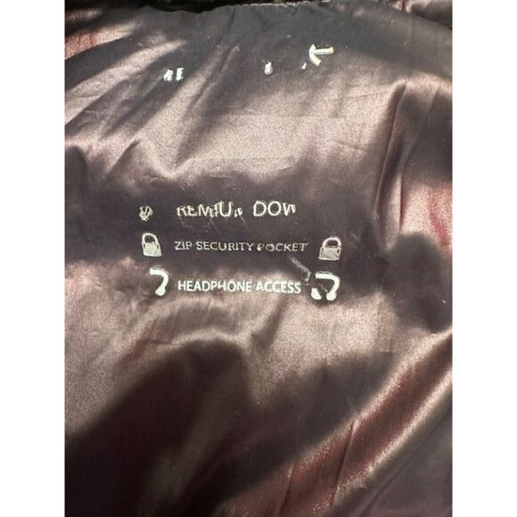 Calvin Klein Metallic Puffer Asymmetrical Zip Chevron Quilted Design Vest  XS - Picture 6 of 9